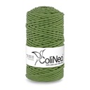 Плетеная нить для макраме ColiNea 100% хлопок, 3мм 100м, фисташковый