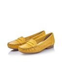 Туфли RIEKER желтые, мокасины женские 40054