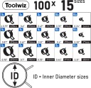 СУППОРТИ DO ШЛАНГИ SPREZYNOWEGO 6-25 MM ОБЕРТАЛЬНЕ ЩИПЦІ 15 ROZMIAROW  фото 4