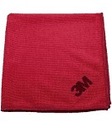 Салфетка из микрофибры 3M Scotch-Brite красного цвета.