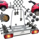 ПЛАТФОРМА ДЛЯ ВЕЛОСИПЕДОВ С КРЮКОМ ДЛЯ 3 ВЕЛОСИПЕДОВ, НАКЛОННАЯ, ЗАКРЫТАЯ, 7-КОНЕЧНАЯ, 75 КГ