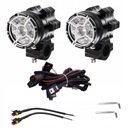 2 x ГАЛОГЕННЫЕ ЛАМПЫ ОТРАЖАТЕЛЬ V6X 6 LED CREE 60 Вт