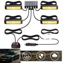 ФАРИ ПОПЕРЕДЖУЮЧІ STROBOSKOPOWE 6 LED (СВІТЛОДІОД) MIGAJACE АВАРІЙНЕ 12V 24V 4 ШТУКИ  (18921539938) фото min 12