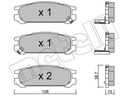 ZAPATAS PARTE TRASERA METELLI 22-0204-0 