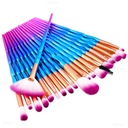 20 ЦВЕТНЫХ АЛМАЗНЫХ КИСТЕЙ ДЛЯ МАКИЯЖА «ЕДИНОРОГ»