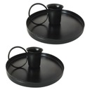 Подсвечник из черной черепицы