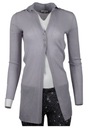 Patrizia Pepe Maglia Mineral Grey Kardigan veľ.38