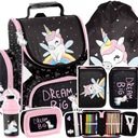 НАБОР ШКОЛЬНОЙ СУМКИ 3в1 «ЕДИНОРОГ»