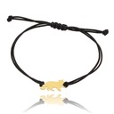 Bransoletka sznurek czarny kotek pr. 585