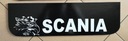 Брызговик, фартук, накладка с логотипом SCANIA, черно-белый