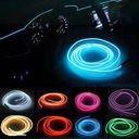 6X CABLE DE FIBRA ÓPTICA EL WIRE DIODO LUMINOSO LED RGB AMBIENT CONTROL REMOTO APP 8M 