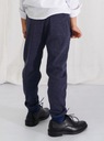 Granátové elegantné chlapčenské vizitkové nohavice slim beztlakové gumička veľ. 104 Dĺžka dlhá