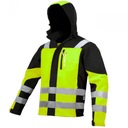 Kurtka robocza Softshell męska WODOODPORNA ODBLASKOWA OSTRZEGAWCZA bhp 3XL