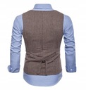 Pánska obleková vesta slim jednoradová Dominujúci materiál polyester