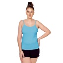 БИРЮЗОВАЯ ФУТБОЛКА ТОП 100% ХЛОПОК ГЛАДКИЙ ЖЕНСКАЯ БЛУЗКА ФУТБОЛКА L