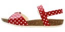 CLARKS Detské sandále Volkin Ice Jnr kožené červené 39 Kód výrobcu 261056716055