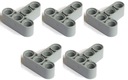 5x подъемный рычаг Lego Technic 60484 3x3, тип Т, серый