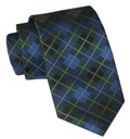 Мужской галстук Angelo di Monti - сине-зеленый в клетку