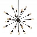 ЧЕРНЫЙ ПОДВЕСНОЙ ПОТОЛОЧНЫЙ СВЕТИЛЬНИК 12 METAL INDUSTRIAL