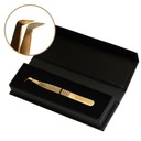 Пинцет для ресниц Noble Gold PRO 2