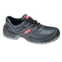 ЧЕРНО-КРАСНЫЕ КОЖАНЫЕ ТУФЛИ, S3 SRC, 47, CE,