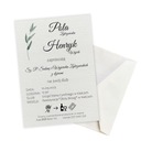 ZAPROSZENIE ŚLUBNE WESELNE PERSONALIZOWANE Z KOPERTĄ W ZESTAWIE EKSPRESOWO