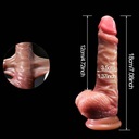 Realistyczny penis dla kobiet, duży kutas narzędzie do masturbacji (18cm)