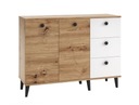 Широкий комод с полкой и тремя ящиками, 120 см.
