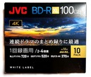 Диски Blu-ray JVC BD-R XL, 100 ГБ, тонкий футляр, по 10 штук в коробках