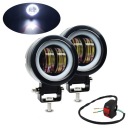 ГАЛОГЕНИ МОТОЦИКЛЕТНЫЕ СВЕТОДИОДНЫЕ CREE 20W ЧЕРНЫЕ 2 SZT. Z PRZELACZNIKIEM  фото 13