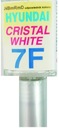 HYUNDAI 7F CRISTAL WHITE LAKIER SAMOCHODOWY ZAPRAWKA DO RYS 10 ML ARASYSTEM