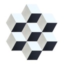Шестиугольная цементная плитка 20x23 см - Marcio