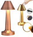 LAMPKA NOCNA STOŁOWA LED RGB USB DO SYPIALNI BIURA DOTYKOWA MIEDŹ PREZENT
