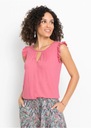 BONPRIX _ZT HD2 RÓŻOWY TOP Z FALBANAMI _/ 36