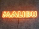 NMALIBU NEON LED FLEX LETTERING MALIBU YELLOW 700X135MM
