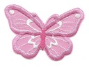 Нашивка с вышивкой Butterfly M, выбор цвета, аппликация, термоперенос PL