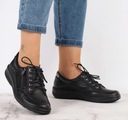 Черные, удобные, профильные женские кожаные туфли Helios 411 РАЗМЕР. 39