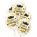 НАБОР салфеток и воздушных шаров с золотыми цифрами 10-99 на день рождения