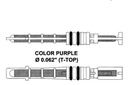 BOQUILLA DLAWIACA DE ACONDICIONADOR COLOR FIOLET.. ORING. 2 PIEZAS ZIELONY. 0.062- 1 