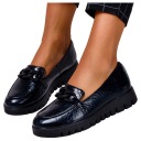 ЦЕПОЧКА ЖЕНСКАЯ ОБУВЬ НА КОЖАНОЙ ПЛАТФОРМЕ МОДНАЯ Размер 39