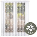 РАЗМЕТКА ШТОР С ВЫШИВКОЙ ГОТОВАЯ ШТОРА С ВЫШИВКОЙ БЕЛАЯ 400х250 для ГОСТИНОЙ