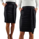 ЮБКА-КАРАНДАШ ЖЕНСКАЯ, МАТОВАЯ КОЖА - СВЯЗАННАЯ