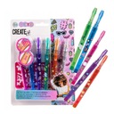 Маркеры для тату Create It, 6 шт. с трафаретом, ароматизированные