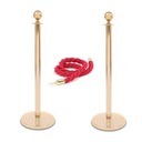 НАБОР ИЗ 2-Х ЗОЛОТЫХ ПОЗИЦ ДЛЯ ВЕРЕВКИ С ШАРОМ+ВЕРЕВОЧНОЙ ГОЛОВКОЙ