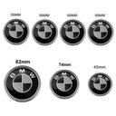 7 шт. Эмблема BMW / Черный карбон 82+74