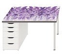 Защитный коврик для стола Ikea фиолетовые цветы 105