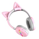 БЕСПРОВОДНЫЕ НАУШНИКИ CAT EAR BLUETOOTH С ЦВЕТНЫМ РОЗОВЫМ СВЕТОДИОДОМ