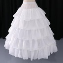 Dámske 4-obručové 5-vrstvové svadobné šaty spodnička Dominujúca farba prehľadná