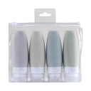 Силиконовые дорожные бутылки, набор контейнеров