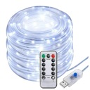 СВЕТОДИОДНЫЙ ШЛАНГ 100 СВЕТОДИОДНЫХ ЕЛОЧНЫХ ОГНИ ПУЛЬТ USB 12M